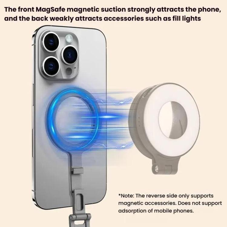 Magsafe Mobile Phone Magnetic Holder Desktop Tripod - Silver Gray