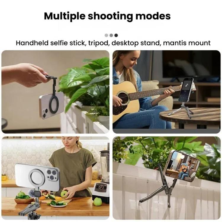 Magsafe Mobile Phone Magnetic Holder Desktop Tripod - Silver Gray