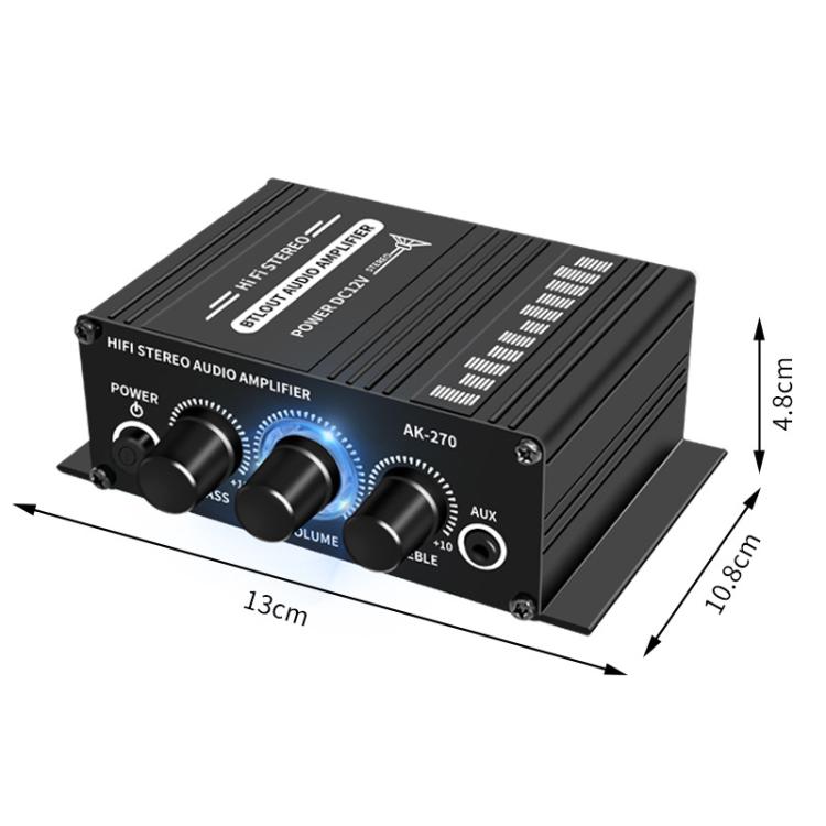 AK270 With DC Line Car Home Stereo Mini Amplifier