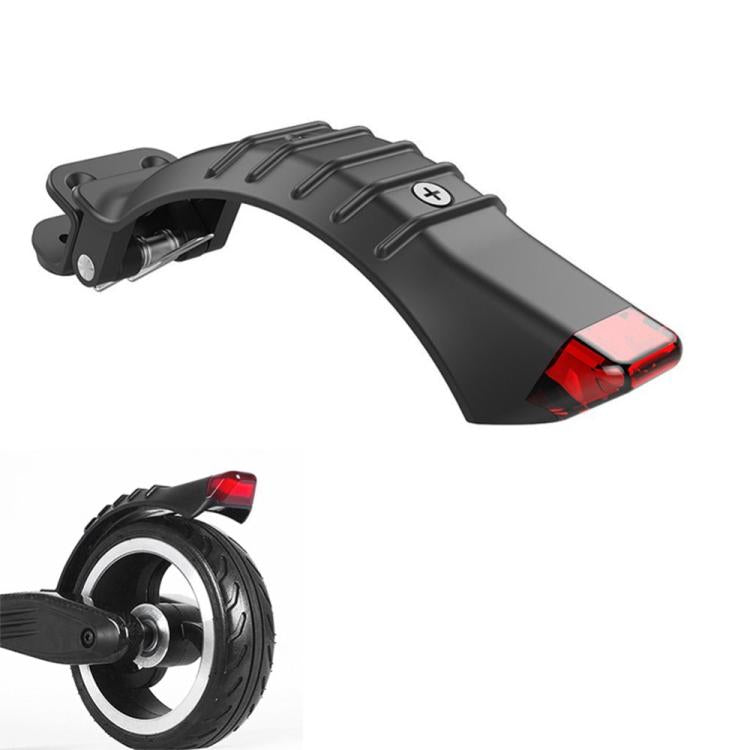 5.5 Inch Rear Mudguard Rear Wheel Brake Fender With Safe Light For Carbon Fiber Scooter