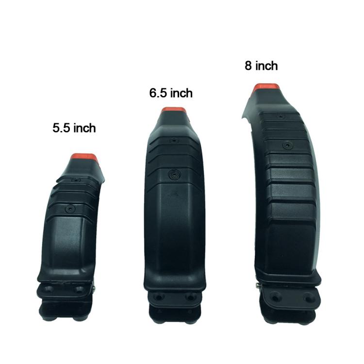 6.5 Inch Rear Mudguard Rear Wheel Brake Fender With Safe Light For Carbon Fiber Scooter