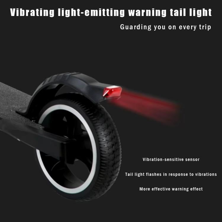 6.5 Inch Rear Mudguard Rear Wheel Brake Fender With Safe Light For Carbon Fiber Scooter