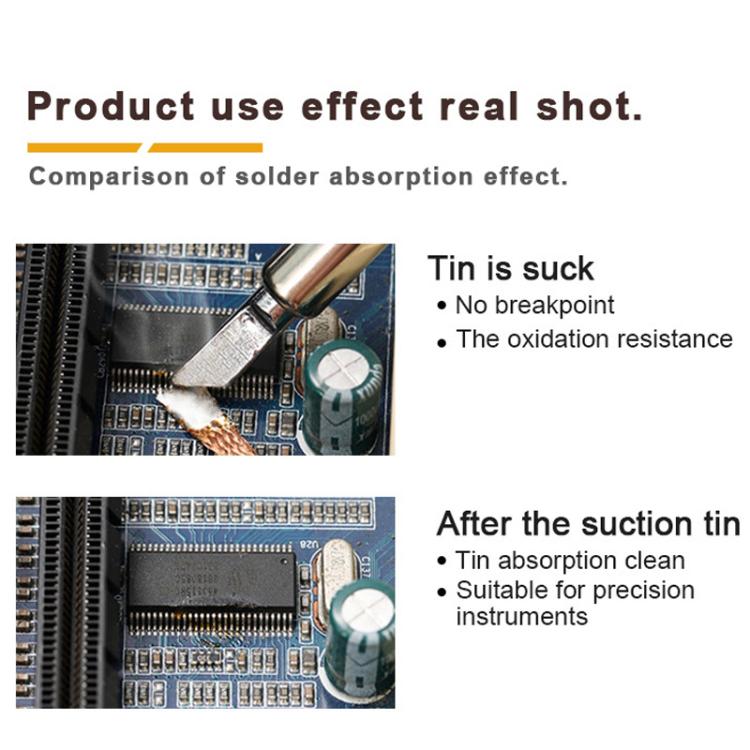 BAKU BK-2015 Solder Wick Remover Desoldering Braid for Electronics Repair