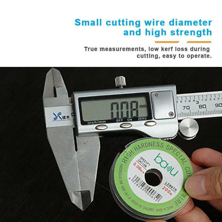 BAKU 0.08mm 200m/329ft Carbon Steel Screen Separator Cutting Wire for Smartphone & Tablet LCD Screen Repair