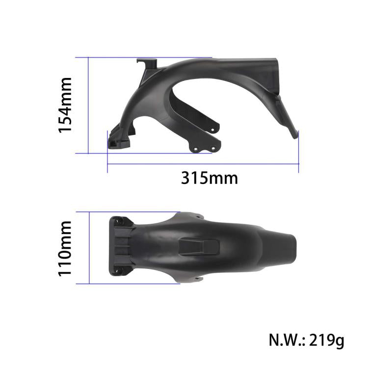 For Ninebot Max G2 Electric Scooter Accessories, Spec: Rear Fender With Hook+Metal Clamp