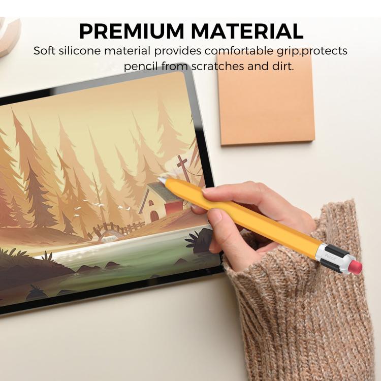 For Apple Pencil 2 AhaStyle PT180-K Stylus Retro Anti-slip Protection Case