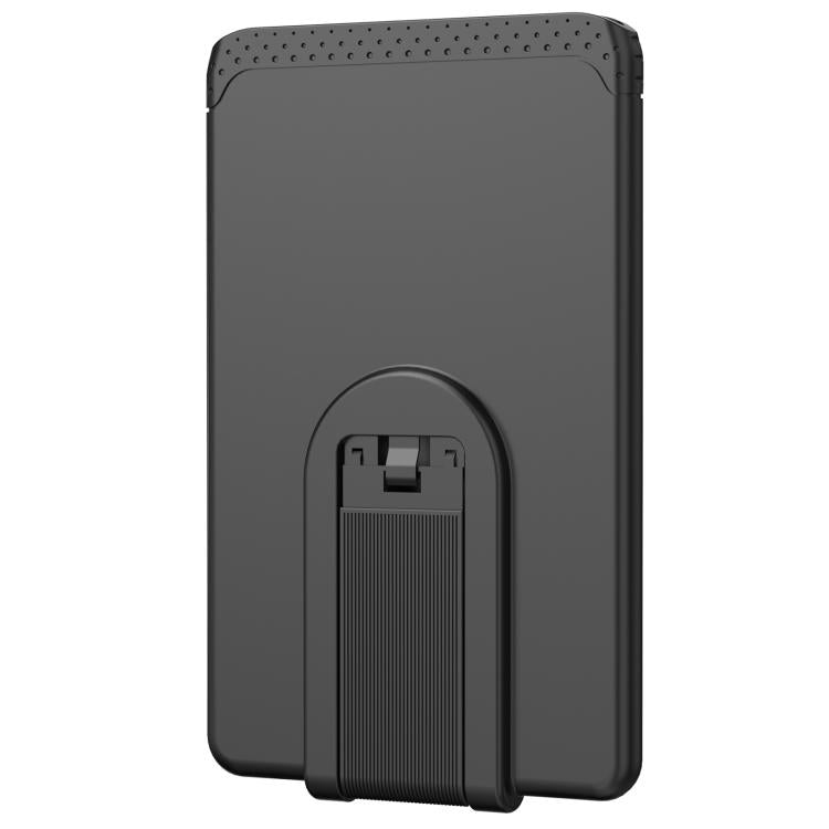 AhaStyle WG133 Adhesive Silicone Cell Phone Card Holder Phone Back Sticker Storage Bag - Black