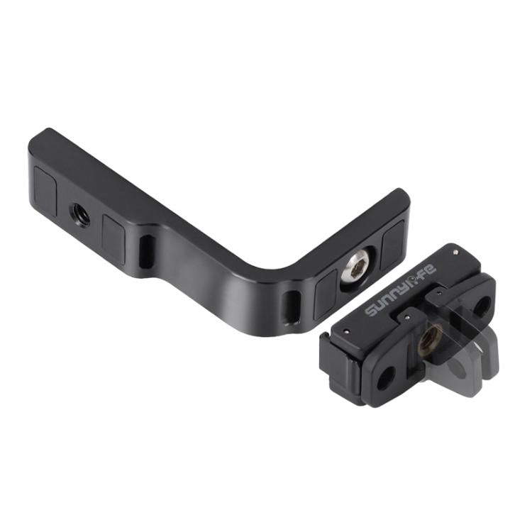 For Insta360 X5 / X4 Sunnylife X4-ZJ826 L-shape Conversion Bracket Magnetic Adaptor Expansion Accessory - Black