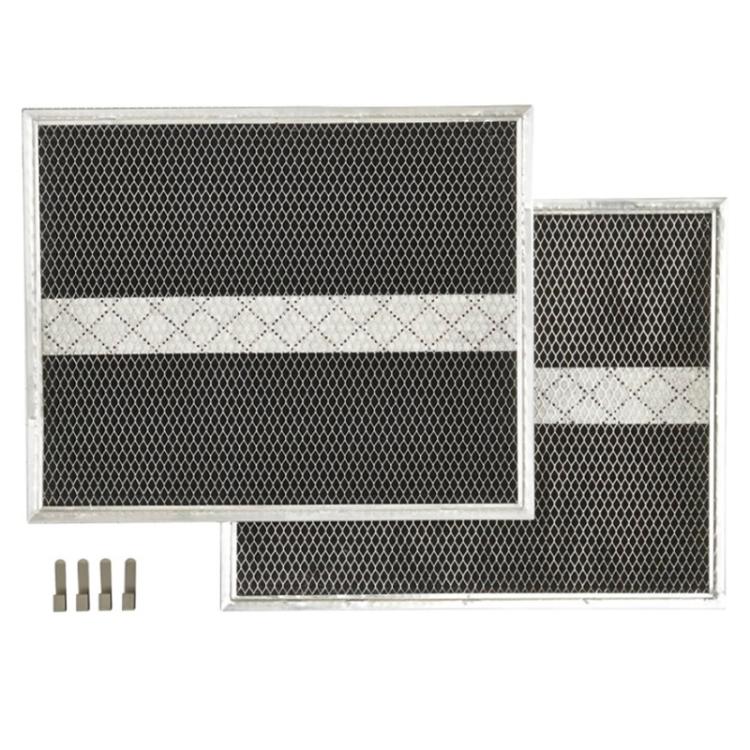 2pcs /Pack S99010308 Activated Carbon Filter For Broan NuTone BPSF30 Range Hood 10.83x13.39 Inch
