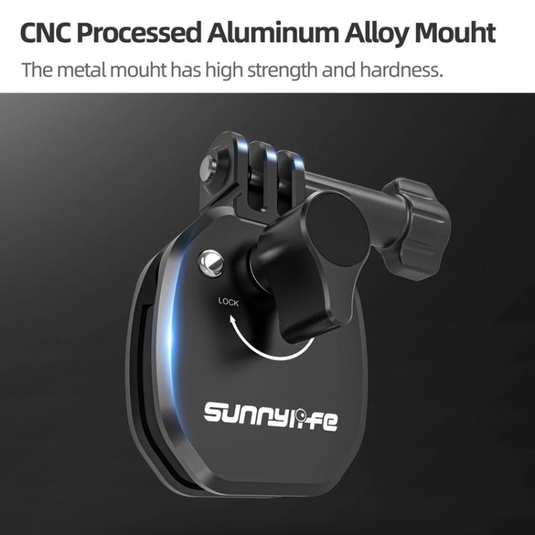 Sunnylife ZJ846 Sports Camera Universal Mount Motorcycle Windshield Clip - Black