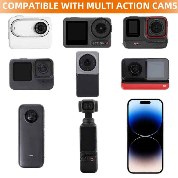 Sunnylife DZ762 Sports Camera Magnetic Dock Expansion Adapter Bracket - Black