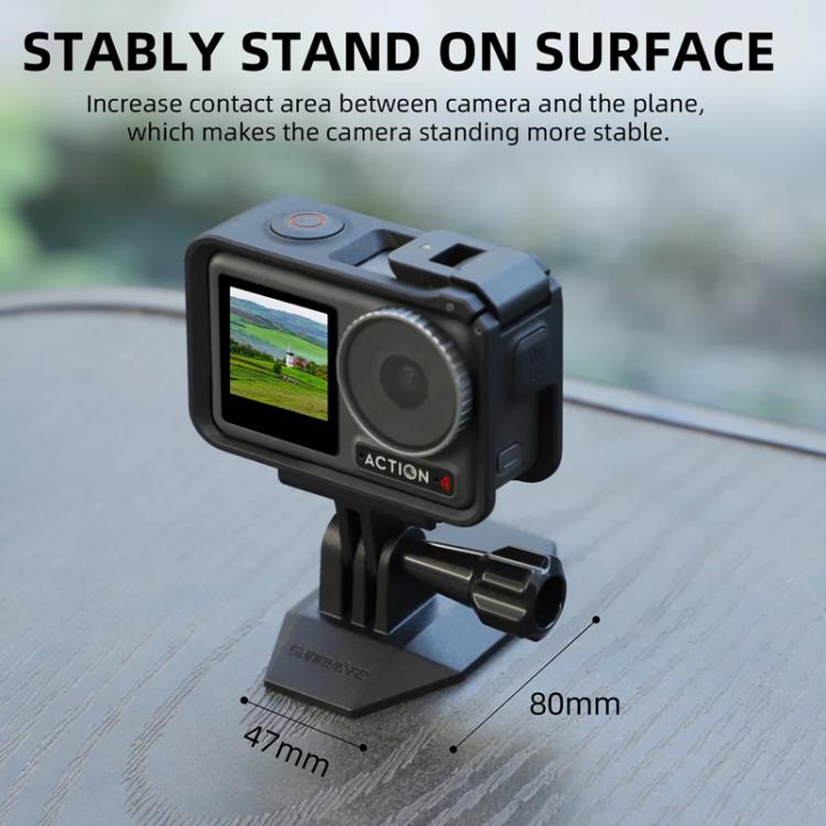 Sunnylife DZ762 Sports Camera Magnetic Dock Expansion Adapter Bracket - Black