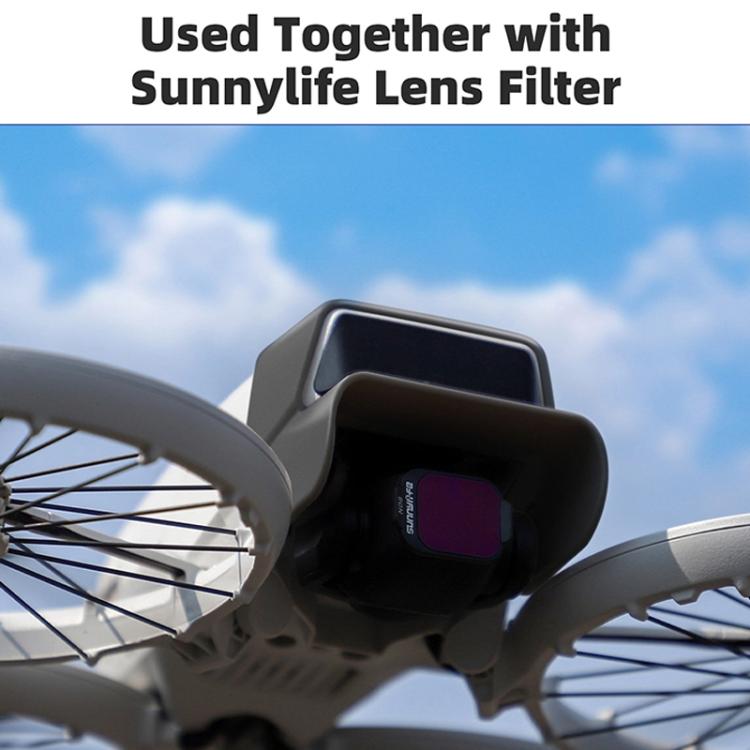 For DJI Flip Sunnylife FP-ZG970 Lens Anti-Glare Hood - Black