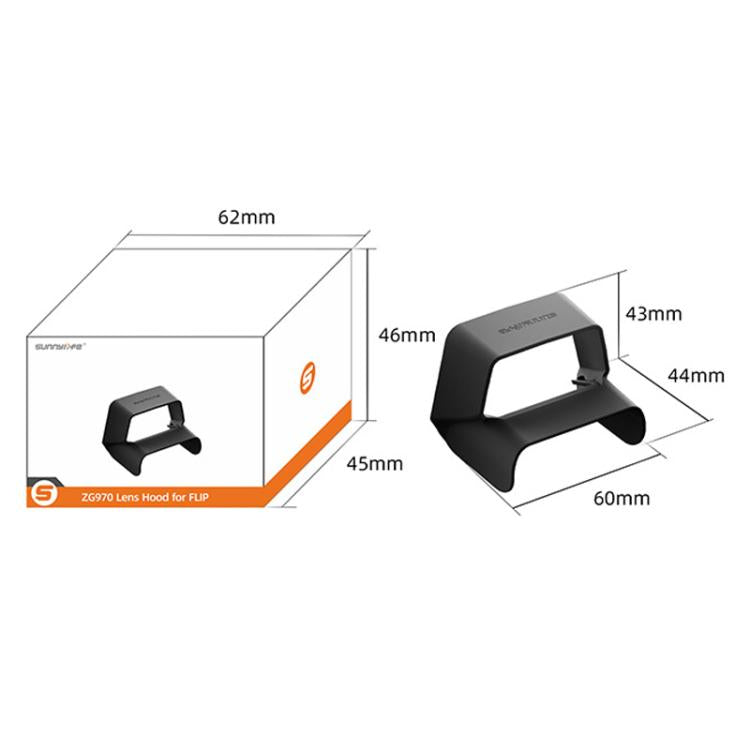 For DJI Flip Sunnylife FP-ZG970 Lens Anti-Glare Hood - Black