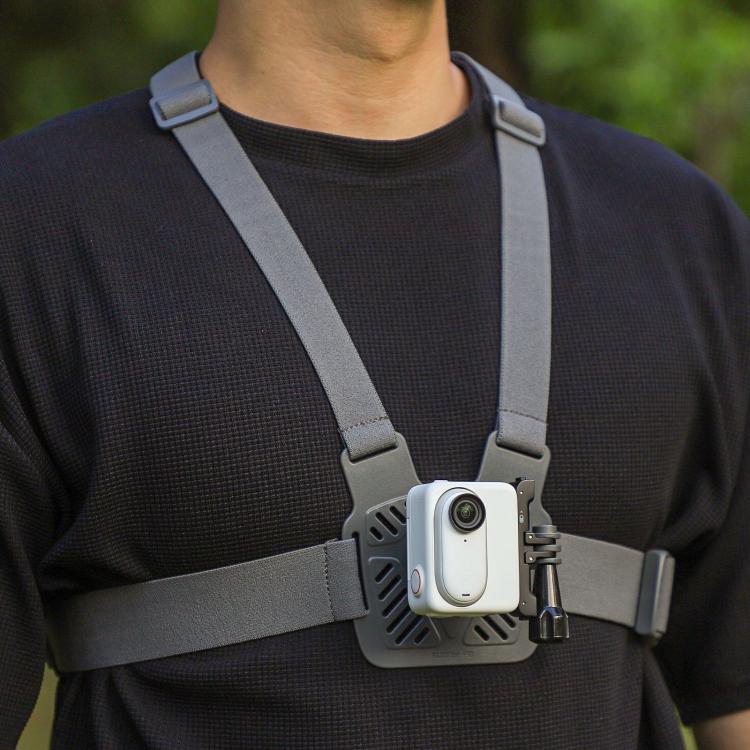 Sunnylife XD742 360 Degree Universal Sports Camera Chest Strap Mount - Gray