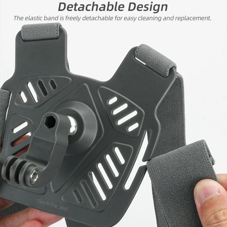 Sunnylife XD742 360 Degree Universal Sports Camera Chest Strap Mount - Gray