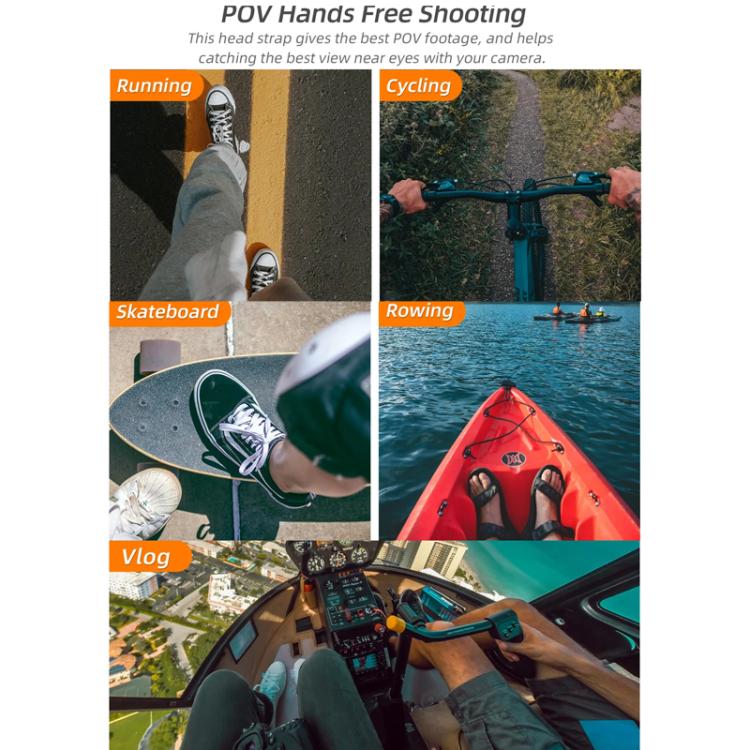Sunnylife XD742 360 Degree Universal Sports Camera Chest Strap Mount - Gray