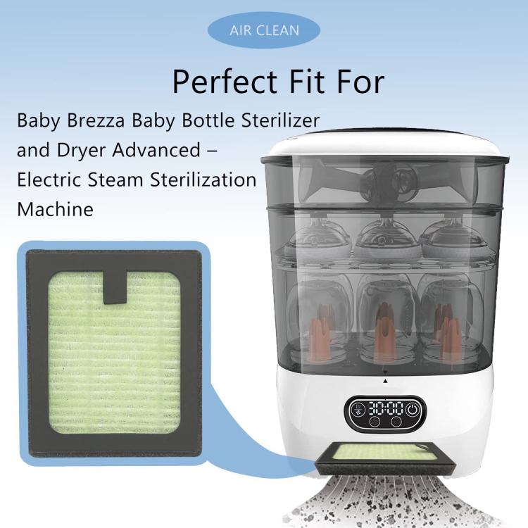 For Baby Brezza Bottle Sterilizer And Dryer Machine 4pcs /Pack HEPA Filter Replacement Parts