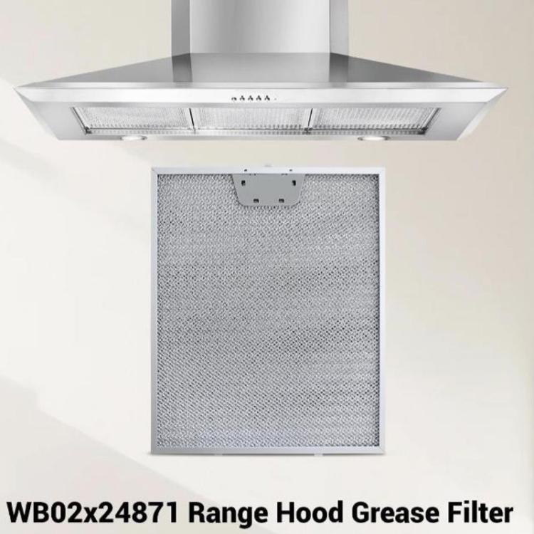 2pcs /Pack WB02X24871 Range Hood Grease Filter For GE JVW5361EJ1ES / JVW5361EJES / JVW5361SJSS / JVW5361FJ1DS / JVW5361SJ1SS 254x300x8mm