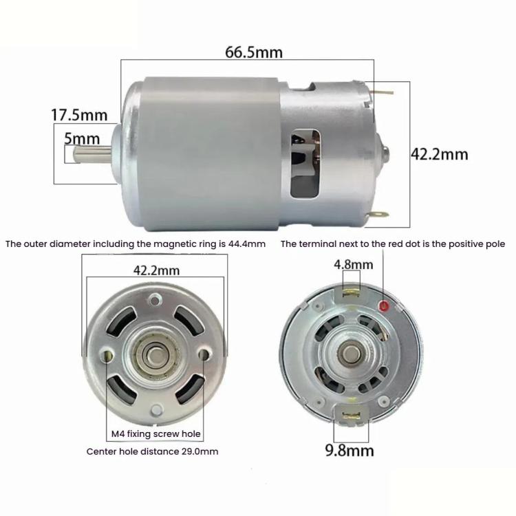 24V 12000RPM 775 Micro Motor Garden Tools High Pressure Water Pump Air Pump Equipment Fan DC Motor