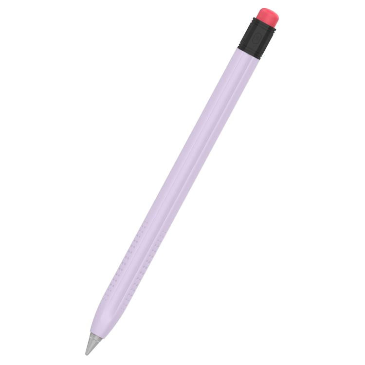For Huawei M-Pencil 1 / 2 / 3 AhaStyle PT114-C Ultra-thin Pen Case, Color: Purple+Black Pen Cap