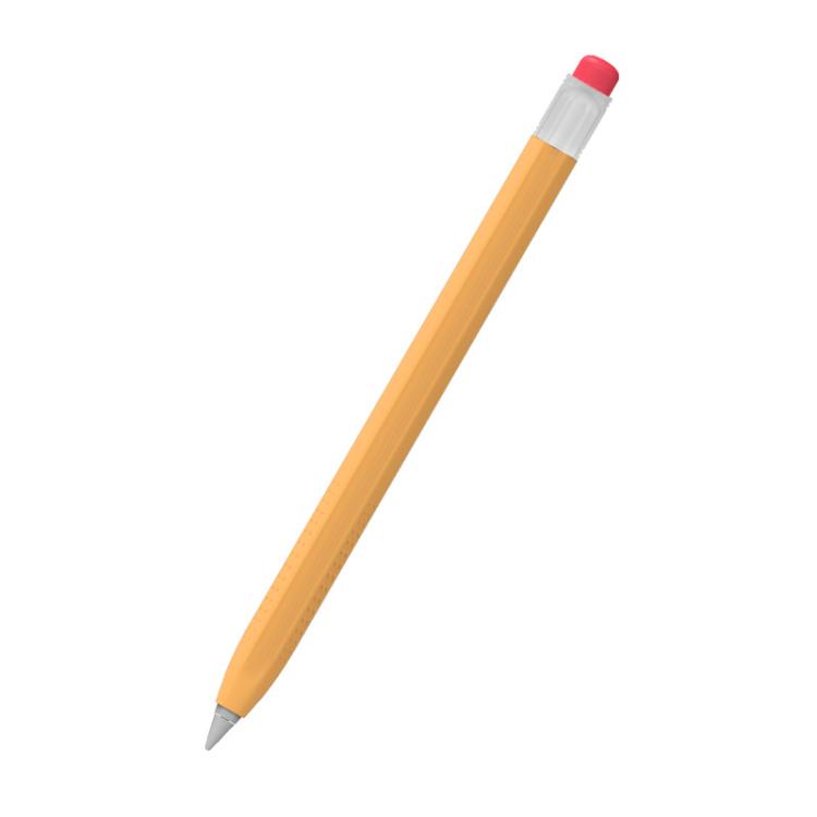 For Huawei M-Pencil 1 / 2 / 3 AhaStyle PT114-C Ultra-thin Pen Case, Color: Orange+Transparent Pen Cap