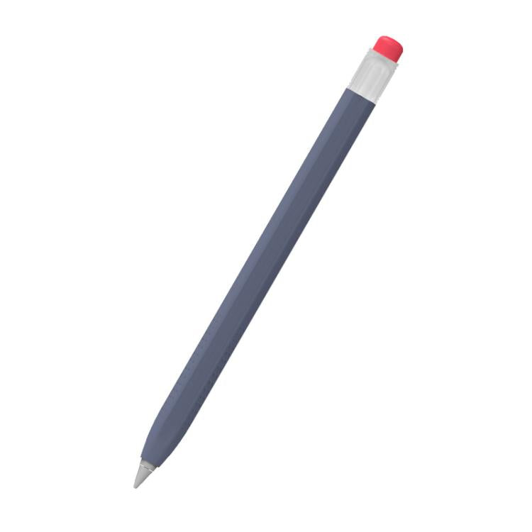 For Huawei M-Pencil 1 / 2 / 3 AhaStyle PT114-C Ultra-thin Pen Case, Color: Dark Blue+Transparent Pen Cap