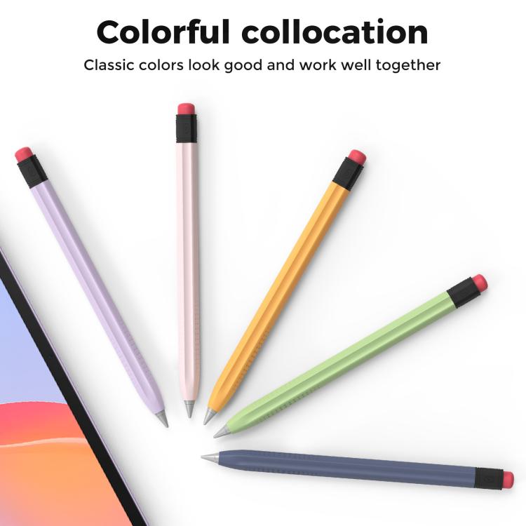 For Huawei M-Pencil 1 / 2 / 3 AhaStyle PT114-C Ultra-thin Pen Case, Color: Orange+Black Pen Cap