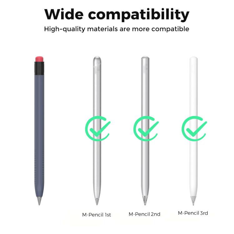 For Huawei M-Pencil 1 / 2 / 3 AhaStyle PT114-C Ultra-thin Pen Case, Color: Green+Transparent Pen Cap