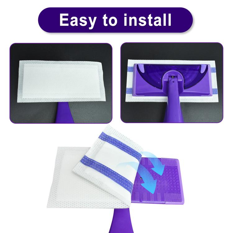 3pcs /Pack Disposable Mopping Pads For Swiffer WetJet Heavy Duty Cleaning, Multi-Surface, Streak-Free, Quick Clean - White