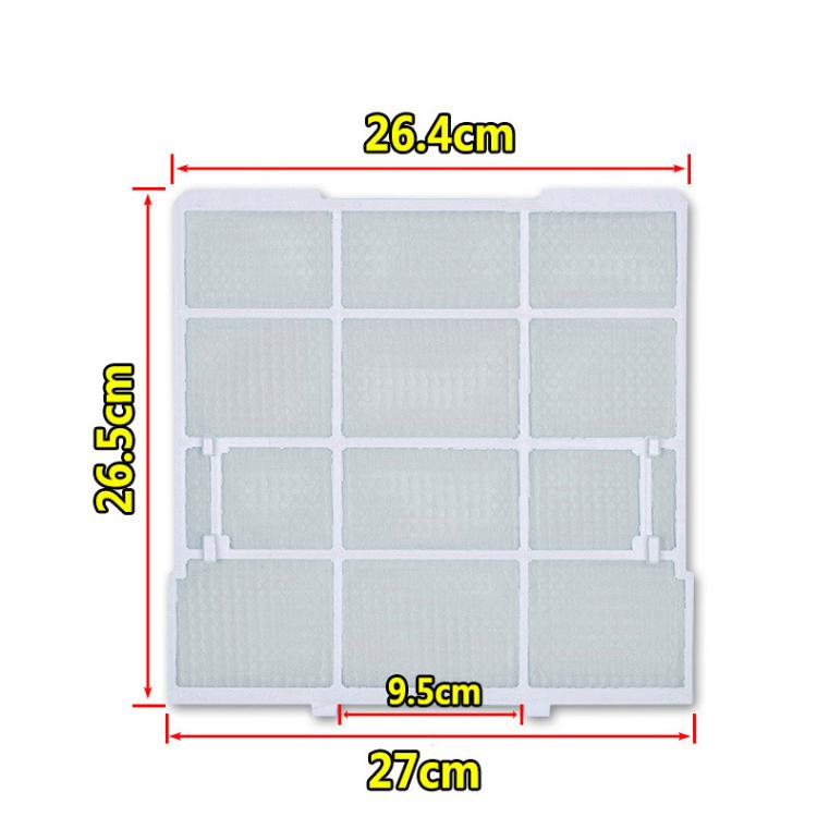 27x26.5cm Filter Mesh For Midea Air Conditioner Replacement 1/1.5/2 HP Wall-Mounted Indoor Units