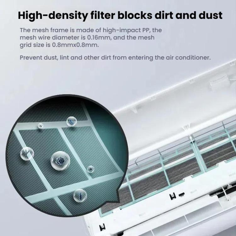 32x27.5cm Filter Mesh For Midea Air Conditioner Replacement 1/1.5/2 HP Wall-Mounted Indoor Units