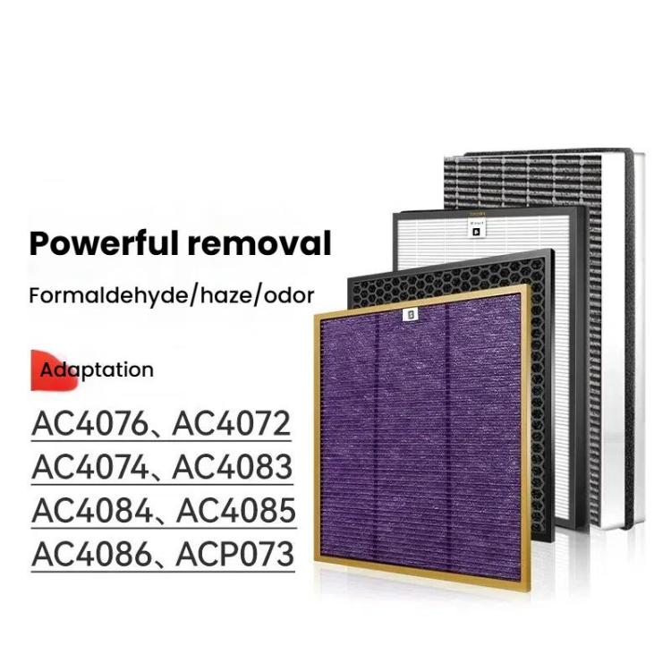 Air Purifier Filter For Philips AC4076 AC4072 AC4074 AC4083 AC4084 AC4085 AC4086 ACP073, Spec: Activated Carbon