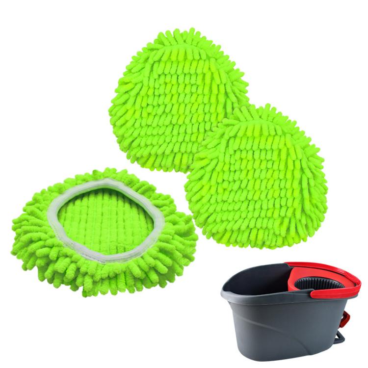 3pcs /Pack Mop Pads For O-Cedar EasyWring 1-Tank System Replacement Parts - Green
