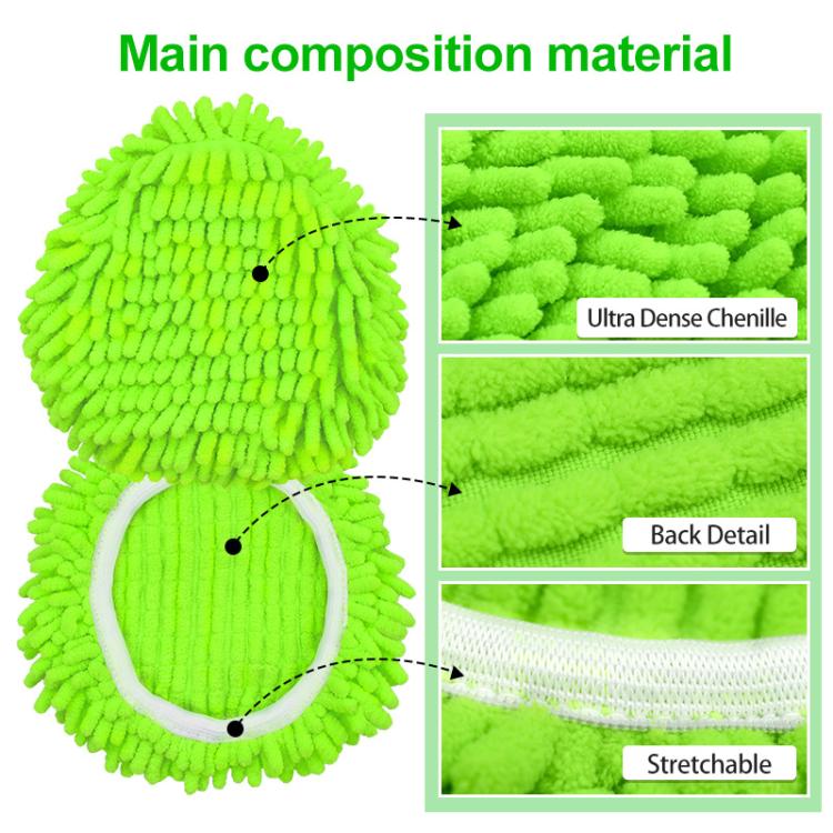 3pcs /Pack Mop Pads For O-Cedar EasyWring 1-Tank System Replacement Parts - Green