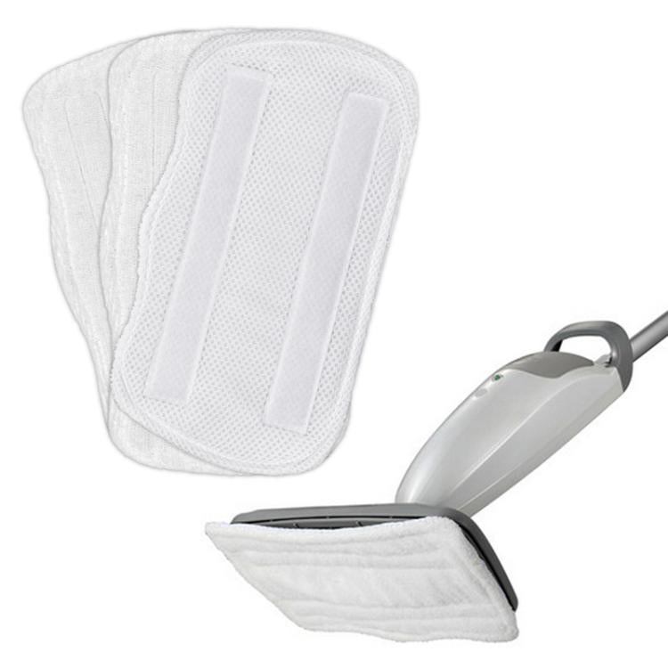 3pcs /Pack Microfiber Pads For Shark S3101 Steam Mop Replacement Mop Head Covers - White