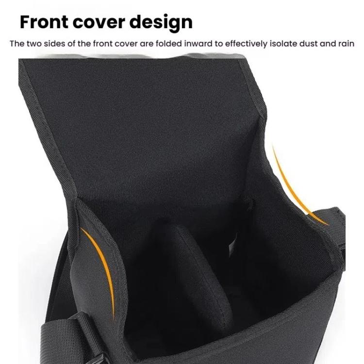 Cwatcun D186 Small Anti-scratch Lightweight Camera Shoulder Bag Camera Portable Crossbody Storage Bag - Black