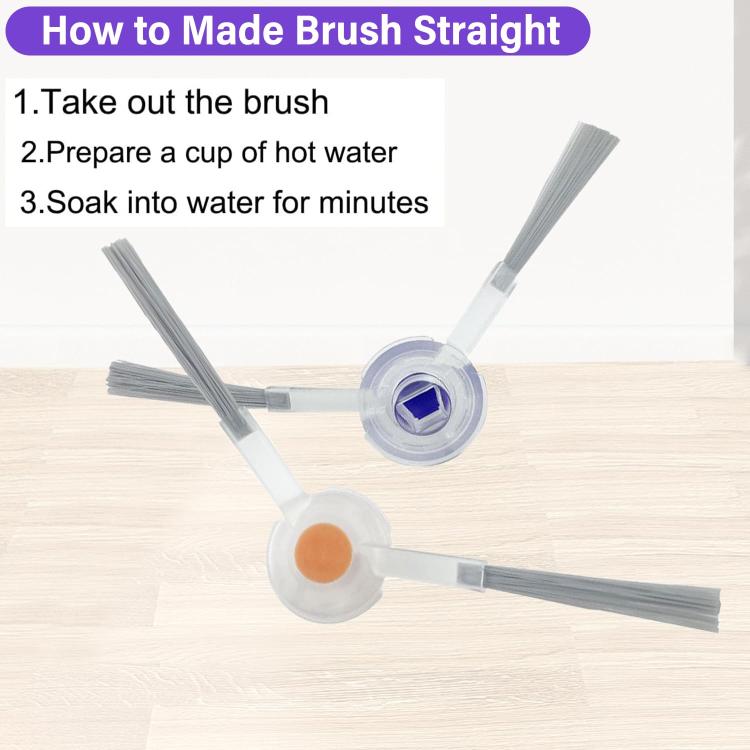 For NARWAL Xiaoyao 001 Max 1pair Side Brushes Sweeping Robot Accessories