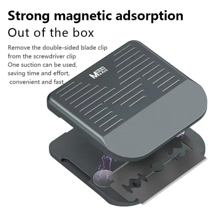 MaAnt MY-116 Magnetic Double-sided Blade Fixed Fixture Cell Phone Repair Removal Screen Shoveling Degumming Knife - Without Blade