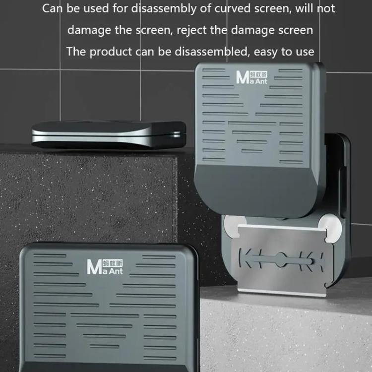 MaAnt MY-116 Magnetic Double-sided Blade Fixed Fixture Cell Phone Repair Removal Screen Shoveling Degumming Knife - Without Blade