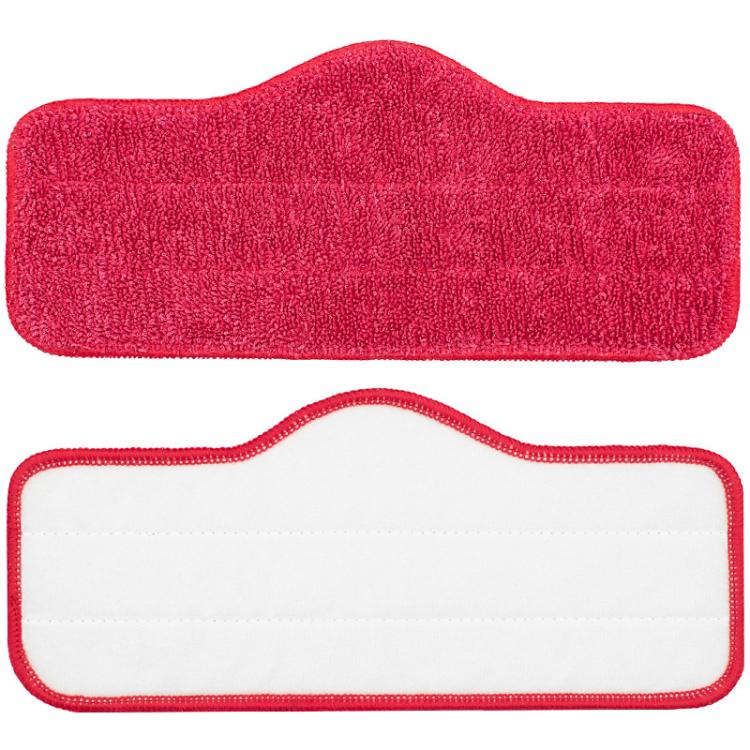2pcs /Pack Mop Cloths Rag For Schenley Steam Mop Replacement Microfiber Pads - Red