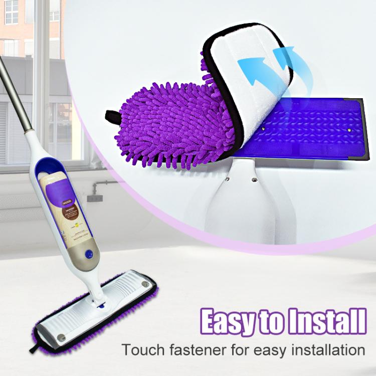 2pcs /Pack Chenille Microfiber Mop Pads For Swiffer PowerMop Replacement - Purple