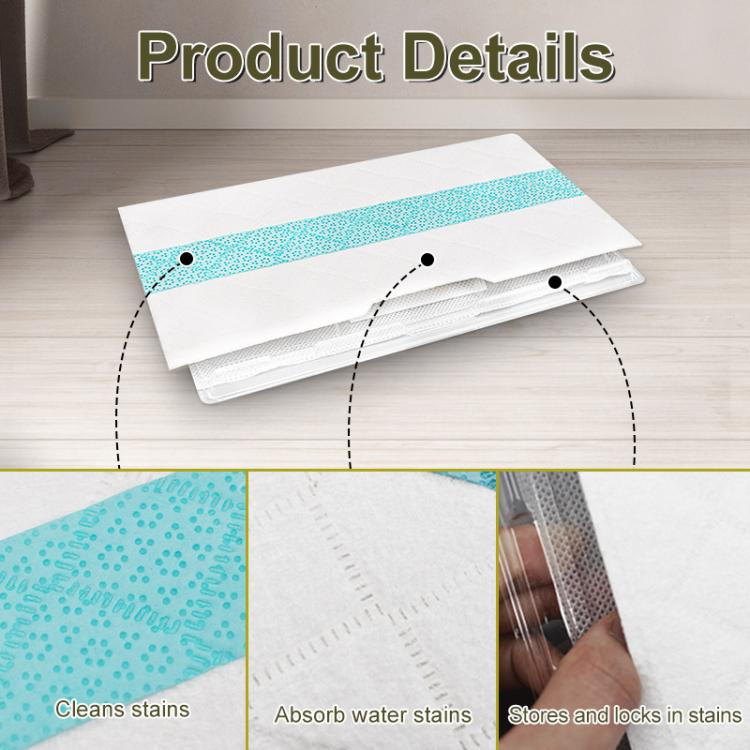 2pcs /Pack Disposable Mop Pad Refills For Shark Vacmop VM252/VM250/VM200/VMP30 - Blue Strip