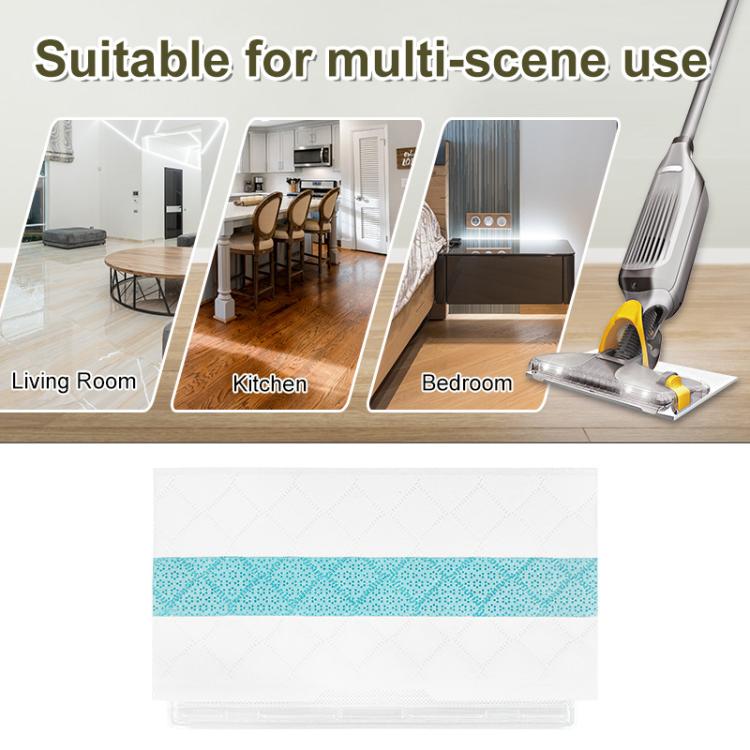 2pcs /Pack Disposable Mop Pad Refills For Shark Vacmop VM252/VM250/VM200/VMP30 - Blue Strip