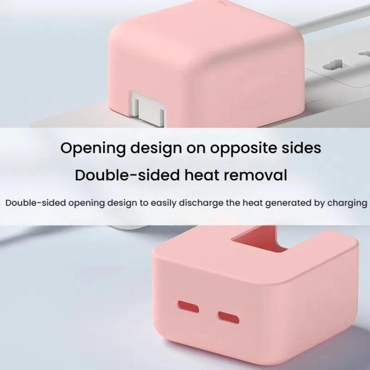 For MacBook Air 15.3 inch A3114 2024 M3 JRC S8130 A2579 Dual C Port 35W Adapter Silicone Protective Case