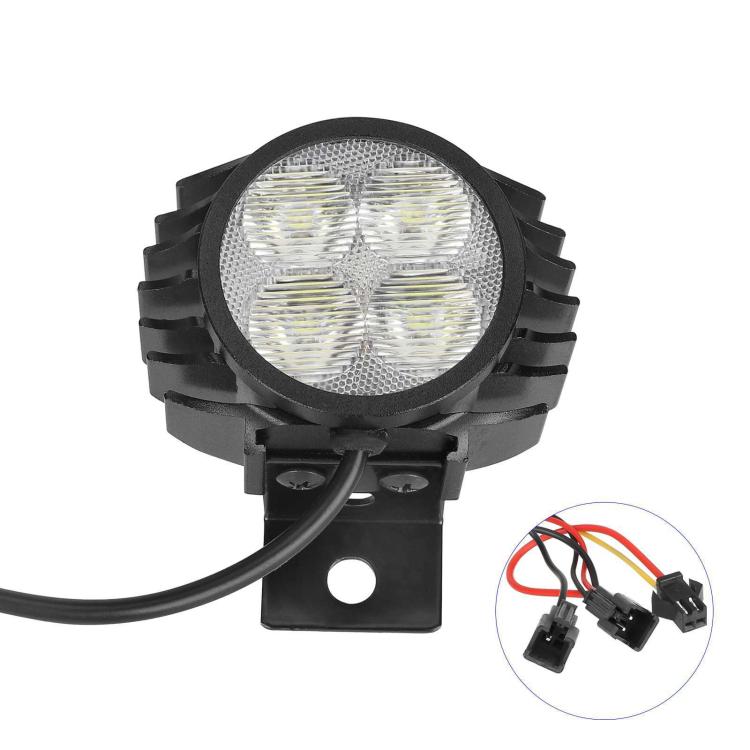 For Kugoo Kirin M4 / M4 Pro Scooter Horn Headlight 2 In 1 High Brightness LED Headlight