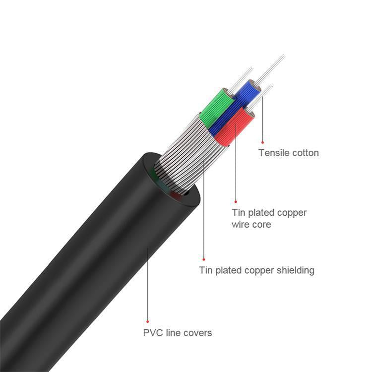QGeeM 2RCA to 3.5mm Jack Audio Cable Gold-Plated Stereo Aux Cord for Home Theater, DVD Player,Hi-Fi Systems 1m