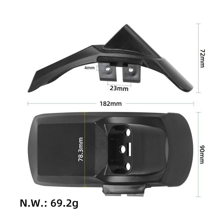 For Kukirin G2 Pro DB Electric Scooter Rear Fenders with License Plate Bracket