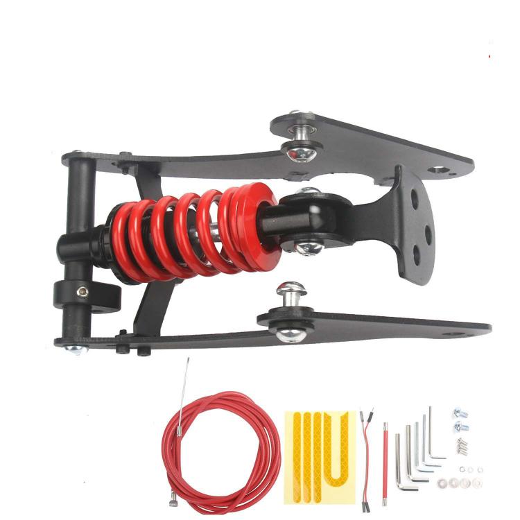 For Xiaomi Scooter Pro/Pro 2 Electric Scooter Rear Shock Absorber Suspension System Ride Vibration Reduction Kit Red