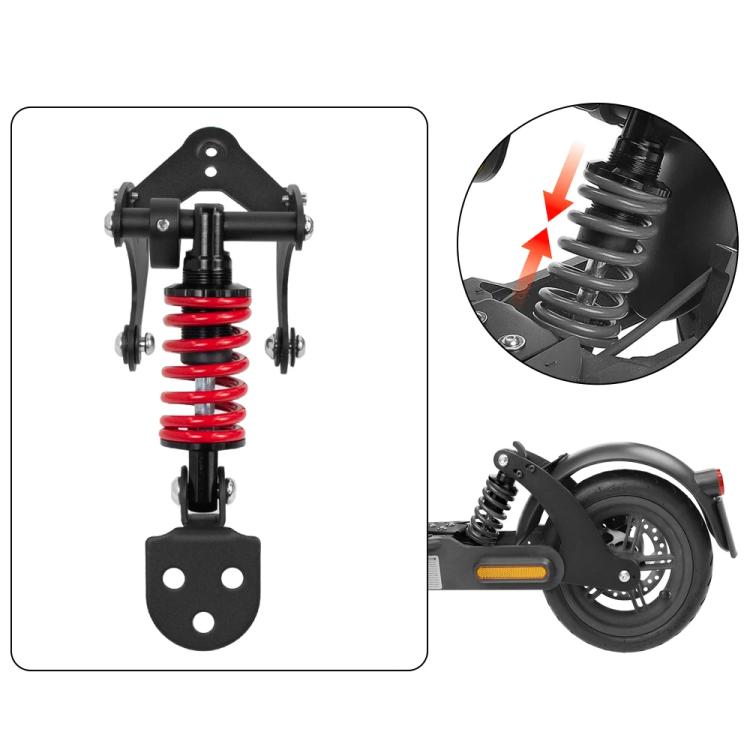 For Xiaomi M365/1S Electric Scooter Rear Shock Absorber Suspension System Ride Vibration Reduction Kit Red